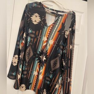 Crazy Train Southwest Vibe Long Sleeve Top
